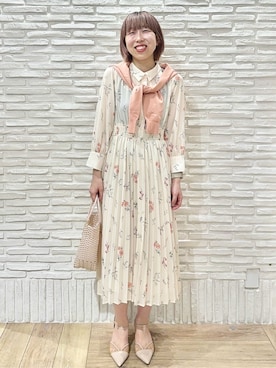 「index（インデックス）のアイテム（トップス）」を使った、Hana...eさん（レディース・159cm）の春コーディネート