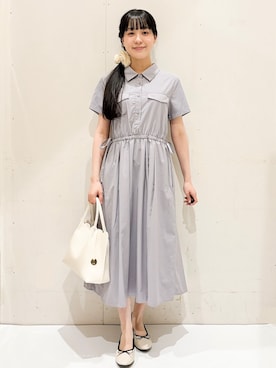 「index（インデックス）のアイテム（バッグ）」を使った、Hinaさん（レディース・153cm）の春コーディネート