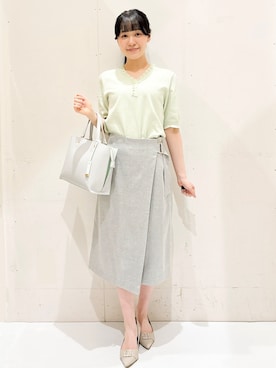 「index（インデックス）のアイテム」を使った、Hinaさん（レディース・153cm）の春コーディネート