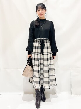 Hinaさん（レディース・153cm）の冬コーディネート
