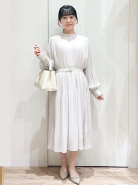 「Rubyrivet（ルビーリベット）のアイテム（スカート）」を使った、Hinaさん（レディース・153cm）の冬コーディネート