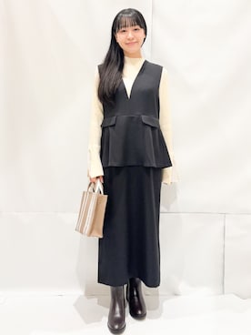 Hinaさん（レディース・153cm）の冬コーディネート