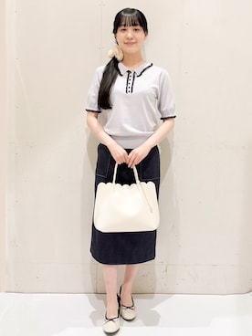 「index（インデックス）のアイテム（バッグ）」を使った、Hinaさん（レディース・153cm）の春コーディネート