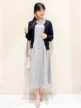 「オフィスカジュアル」｜Hinaさん（レディース・153cm）の夏コーディネート