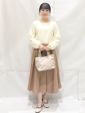 「index（インデックス）のアイテム（バッグ）」を使った、Hinaさん（レディース・153cm）の冬コーディネート