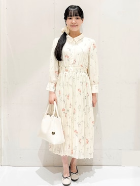 「index（インデックス）のアイテム（バッグ）」を使った、Hinaさん（レディース・153cm）の春コーディネート