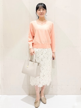 「index（インデックス）のアイテム（バッグ）」を使った、Hinaさん（レディース・153cm）の春コーディネート