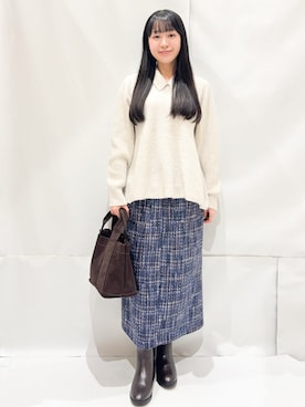 Hinaさん(レディース・153cm)の冬コーディネート