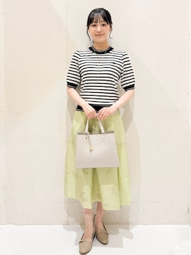 「index（インデックス）のアイテム（バッグ）」を使った、Hinaさん（レディース・153cm）の春コーディネート