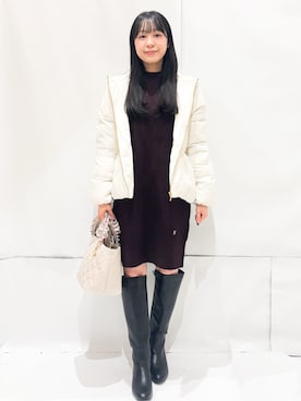 Hinaさん(レディース・153cm)の冬コーディネート
