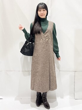 Hinaさん(レディース・153cm)の冬コーディネート