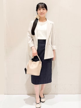 「index（インデックス）のアイテム（バッグ）」を使った、Hinaさん（レディース・153cm）の春コーディネート