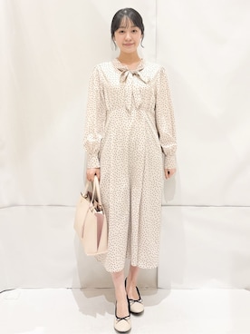 「OPAQUE.CLIP（オペークドットクリップ）のアイテム（バッグ）」を使った、Hinaさん（レディース・153cm）の冬コーディネート