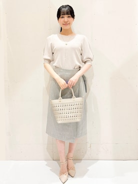 「index（インデックス）のアイテム」を使った、Hinaさん（レディース・153cm）の春コーディネート