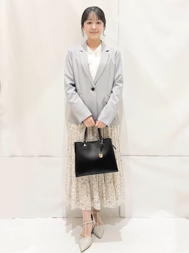 「index（インデックス）のアイテム（バッグ）」を使った、Hinaさん（レディース・153cm）の春コーディネート