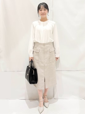 「index（インデックス）のアイテム（バッグ）」を使った、Hinaさん（レディース・153cm）の冬コーディネート