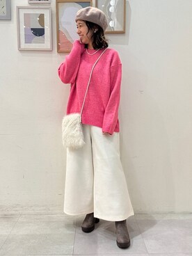 「DRESKIP（ドレスキップ）のアイテム」を使った、たけぴさん（レディース・150cm）の冬コーディネート