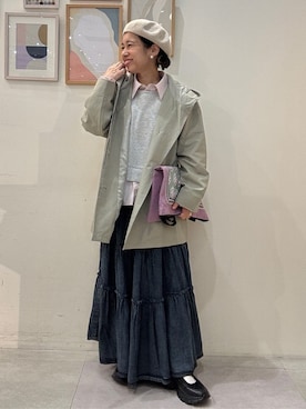 「INDIVI（インディヴィ）のアイテム」を使った、たけぴさん（レディース・150cm）の冬コーディネート