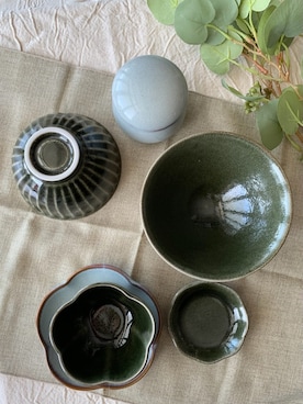 「アイテム（食器）」を使った、mikachoさん（レディース・100cm）の秋コーディネート