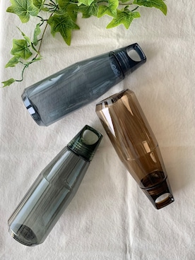 「one'sterrace（ワンズテラス）のトレイル ボトル 600ml（水筒、ブルー系）」を使った、mikachoさん（レディース）の春コーディネート