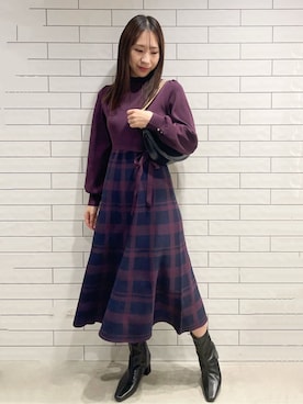 sayaさん（レディース・160cm）の冬コーディネート