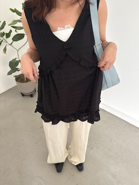 「Lutim by u（ルチバイユー）のアイテム」を使った、lutimbyuさん（レディース・155cm）の春コーディネート