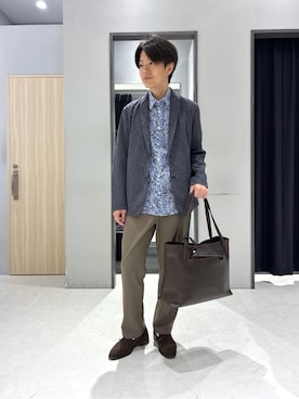 「TAKEO KIKUCHI（タケオキクチ）のアイテム」を使った、わいずみさん（メンズ・167cm）の春コーディネート