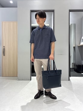 「TAKEO KIKUCHI（タケオキクチ）のアイテム」を使った、わいずみさん（メンズ・167cm）の春コーディネート