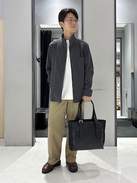 「TAKEO KIKUCHI（タケオキクチ）のアイテム」を使った、わいずみさん（メンズ・167cm）の秋コーディネート