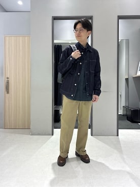 「アイテム（チャーム）」を使った、わいずみさん（メンズ・167cm）の冬コーディネート