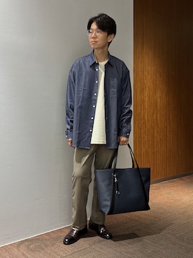 「TAKEO KIKUCHI（タケオキクチ）のアイテム」を使った、わいずみさん（メンズ・167cm）の秋コーディネート