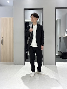 「TAKEO KIKUCHI（タケオキクチ）のアイテム（パンツ）」を使った、わいずみさん（メンズ・167cm）の春コーディネート