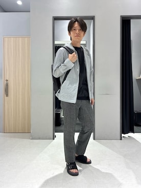 「TAKEO KIKUCHI（タケオキクチ）のアイテム」を使った、わいずみさん（メンズ・167cm）の春コーディネート