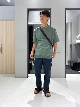 「アイテム（その他アンダーウェア/インナー、ベージュ系）」を使った、わいずみさん（メンズ・167cm）の夏コーディネート