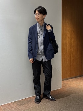 「アイテム（ドレスシューズ）」を使った、わいずみさん（メンズ・167cm・40代）の秋コーディネート
