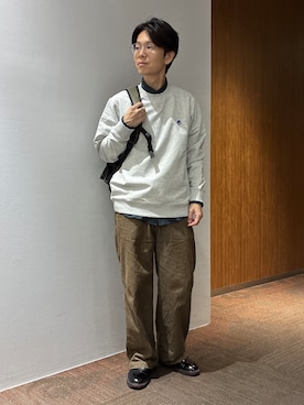 「TAKEO KIKUCHI（タケオキクチ）のアイテム」を使った、わいずみさん（メンズ・167cm）の秋コーディネート