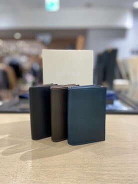 「アイテム（名刺入れ、ブルー系）」を使った、わいずみさん（メンズ・167cm）の冬コーディネート