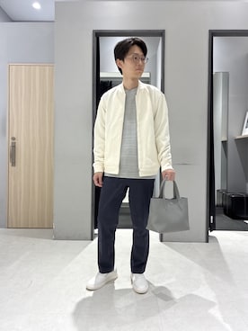 「TAKEO KIKUCHI（タケオキクチ）のアイテム（パンツ）」を使った、わいずみさん（メンズ・167cm）の春コーディネート