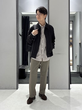 「アイテム（ドレスシューズ）」を使った、わいずみさん（メンズ・167cm・40代）の秋コーディネート