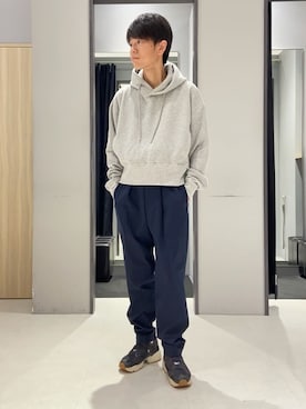 「アイテム（その他アンダーウェア/インナー、ベージュ系）」を使った、わいずみさん（メンズ・167cm）の秋コーディネート