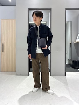 「TAKEO KIKUCHI（タケオキクチ）のアイテム」を使った、わいずみさん（メンズ・167cm）の春コーディネート
