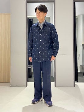 「アイテム（その他アンダーウェア/インナー、ベージュ系）」を使った、わいずみさん（メンズ・167cm）の秋コーディネート