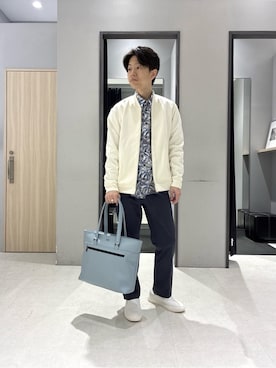 「TAKEO KIKUCHI（タケオキクチ）のアイテム（パンツ）」を使った、わいずみさん（メンズ・167cm）の春コーディネート