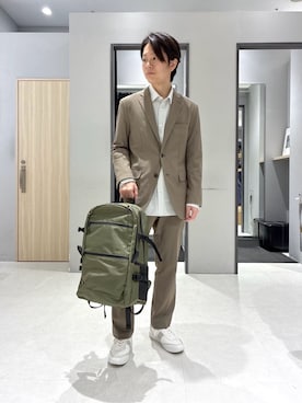 「TAKEO KIKUCHI（タケオキクチ）のアイテム」を使った、わいずみさん（メンズ・167cm）の春コーディネート