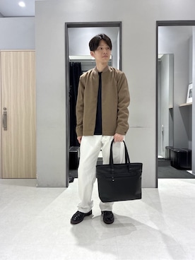 「TAKEO KIKUCHI（タケオキクチ）のアイテム（パンツ）」を使った、わいずみさん（メンズ・167cm）の春コーディネート