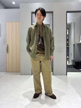 「TAKEO KIKUCHI（タケオキクチ）のアイテム」を使った、わいずみさん（メンズ・167cm）の春コーディネート