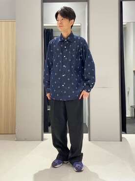 「アイテム（その他アンダーウェア/インナー、ベージュ系）」を使った、わいずみさん（メンズ・167cm）の秋コーディネート