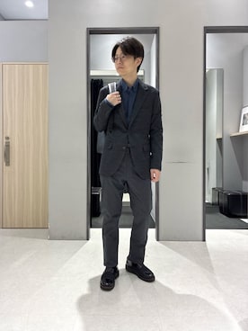 「アイテム（チャーム）」を使った、わいずみさん（メンズ・167cm）の冬コーディネート