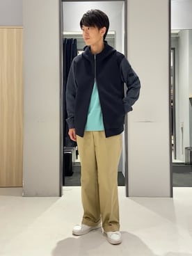 「アイテム（その他アンダーウェア/インナー、ベージュ系）」を使った、わいずみさん（メンズ・167cm）の秋コーディネート