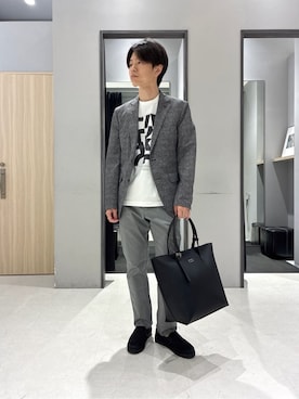 「TAKEO KIKUCHI（タケオキクチ）のアイテム」を使った、わいずみさん（メンズ・167cm）の春コーディネート
